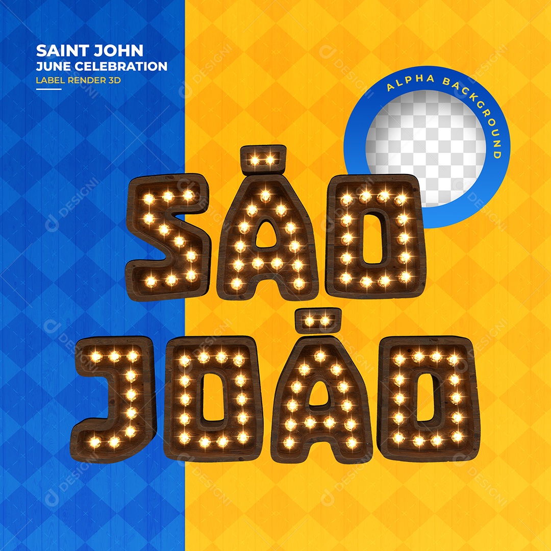 Texto 3D Para Composição São João PSD