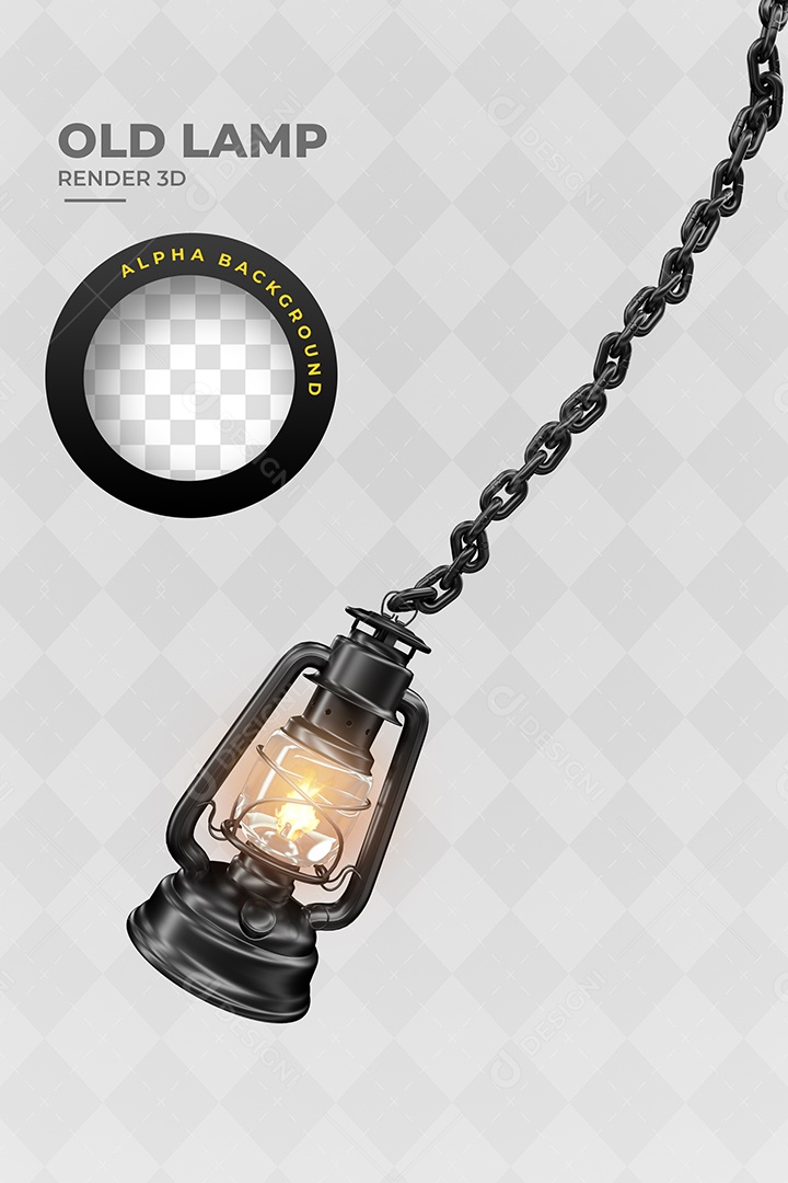 Elemento 3D Para Composição Luminária de São João PSD