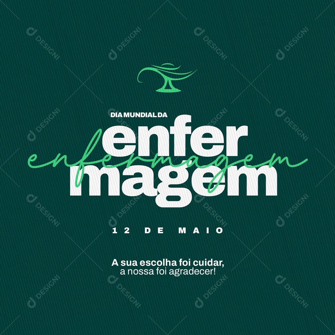Dia Mundial da Enfermagem 12 de Maio Social Media PSD Editável