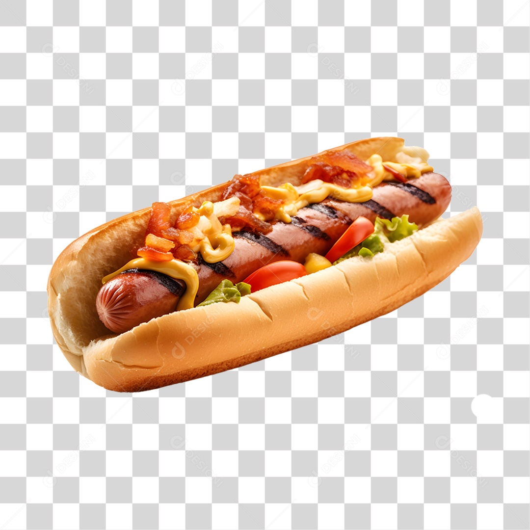 Hot Dog ou Cachorro Quente PNG Transparente
