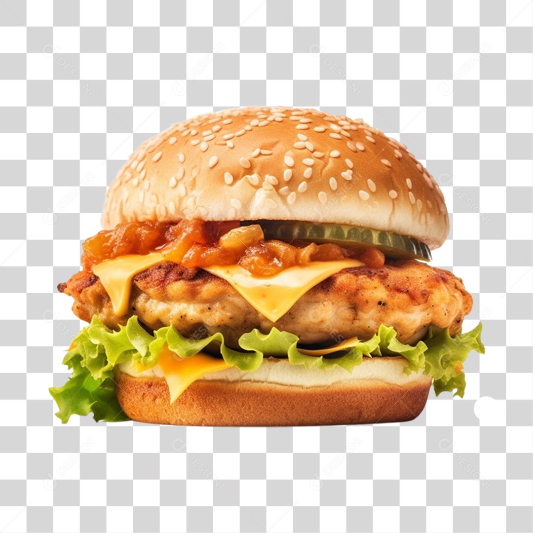 Transparent PNG Snack Burger