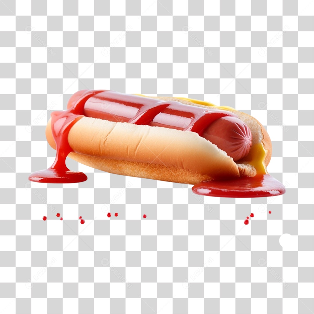 Hot Dog ou Cachorro Quente PNG Transparente