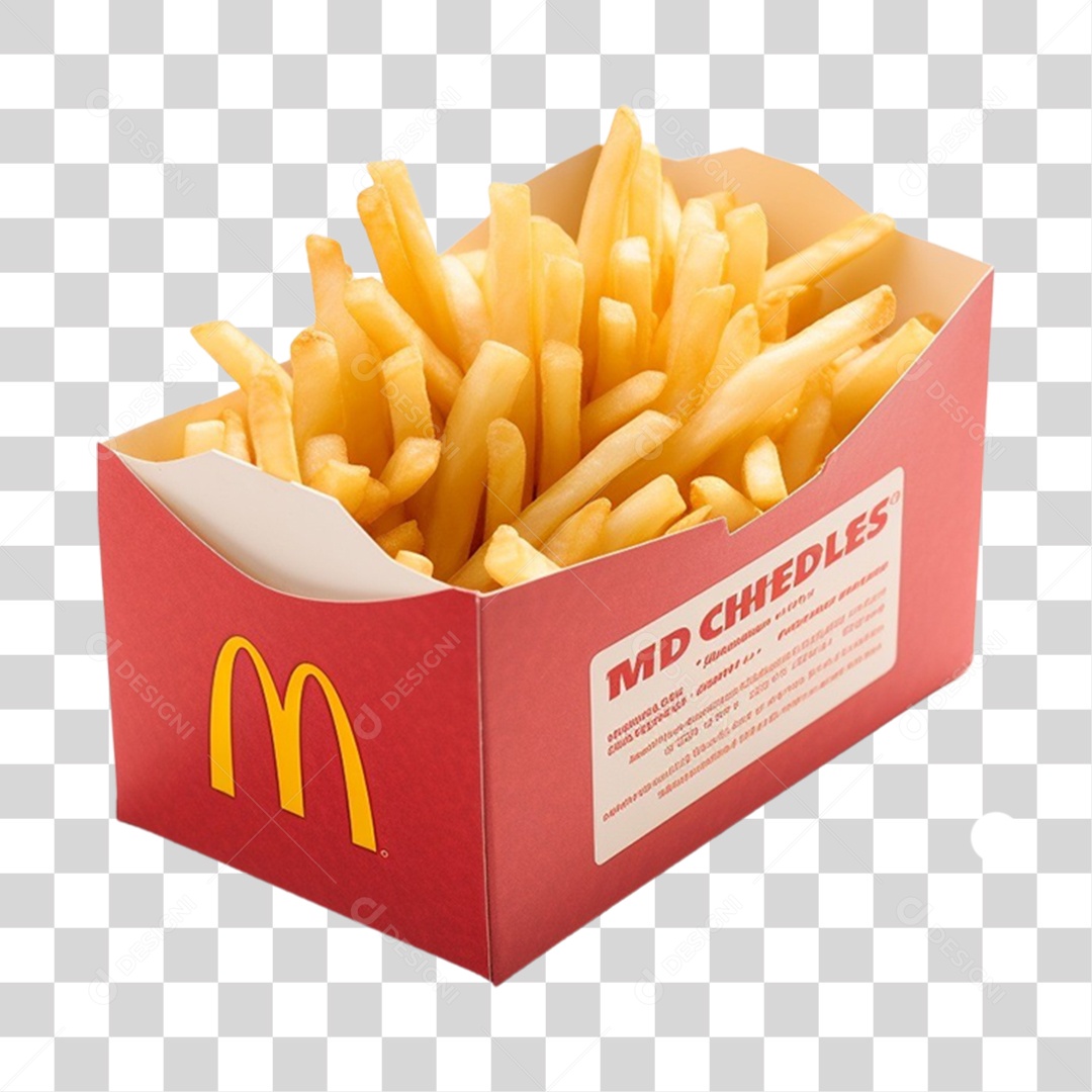 Caixa De Bata Frita PNG Transparente