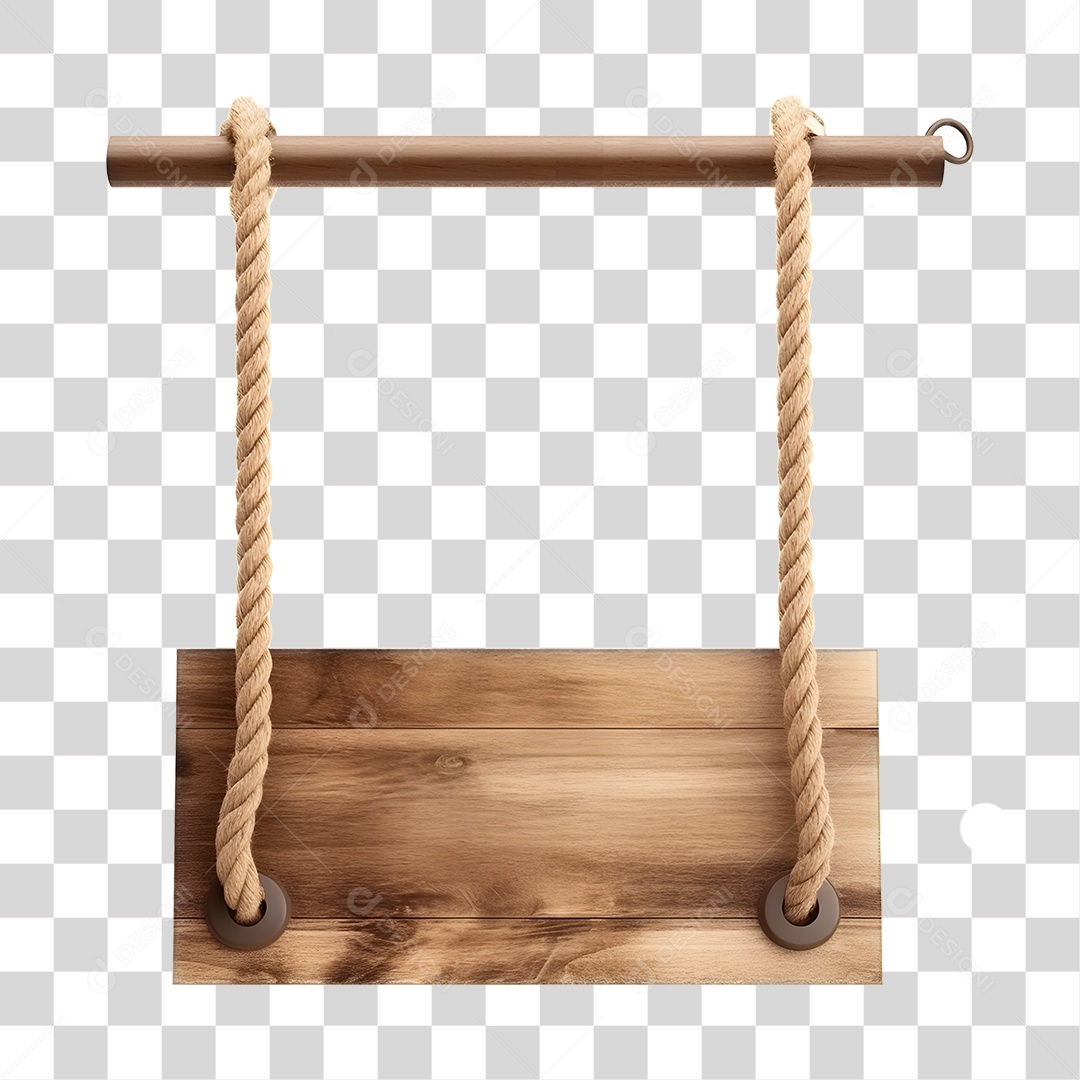 Elemento 3D Placa De Madeira De São João PNG Transparente