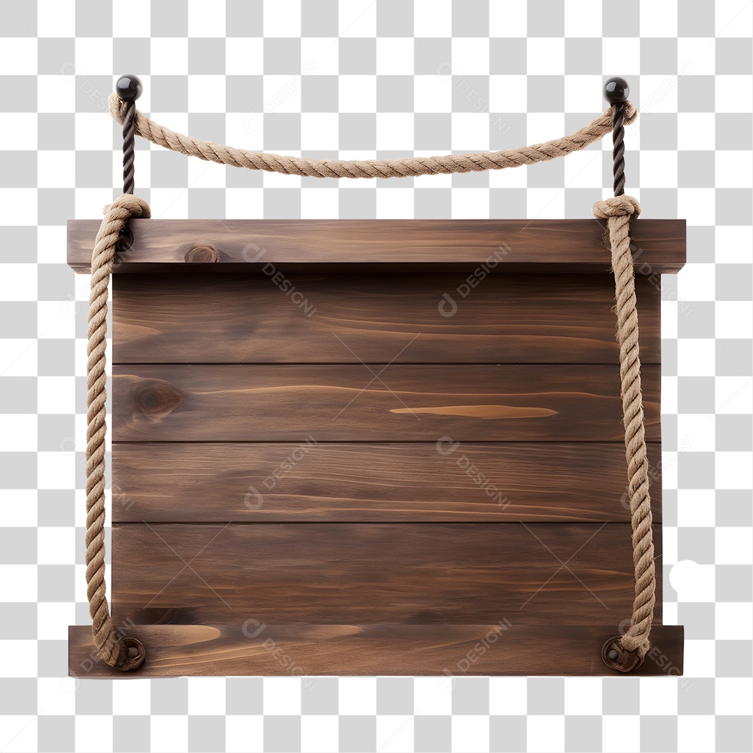 Elemento 3D Placa De Madeira De São João PNG Transparente