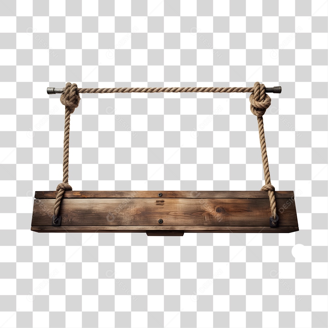 Elemento 3D Placa De Madeira Para Composição PNG Transparente