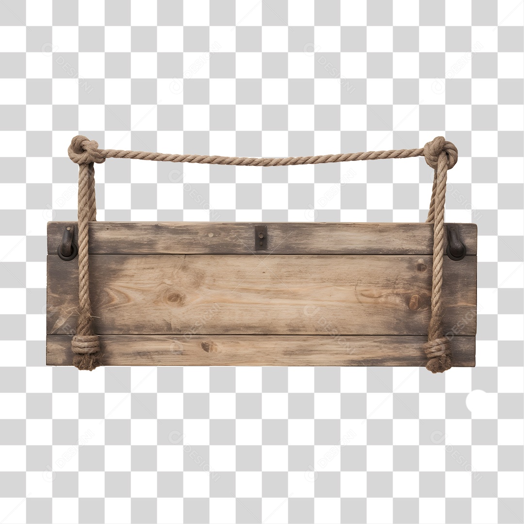 Elemento 3D Placa De Madeira Para Composição PNG Transparente