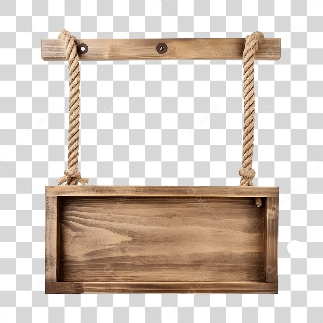 Placa De Madeira Elemento 3D Para Composição PNG Transparente