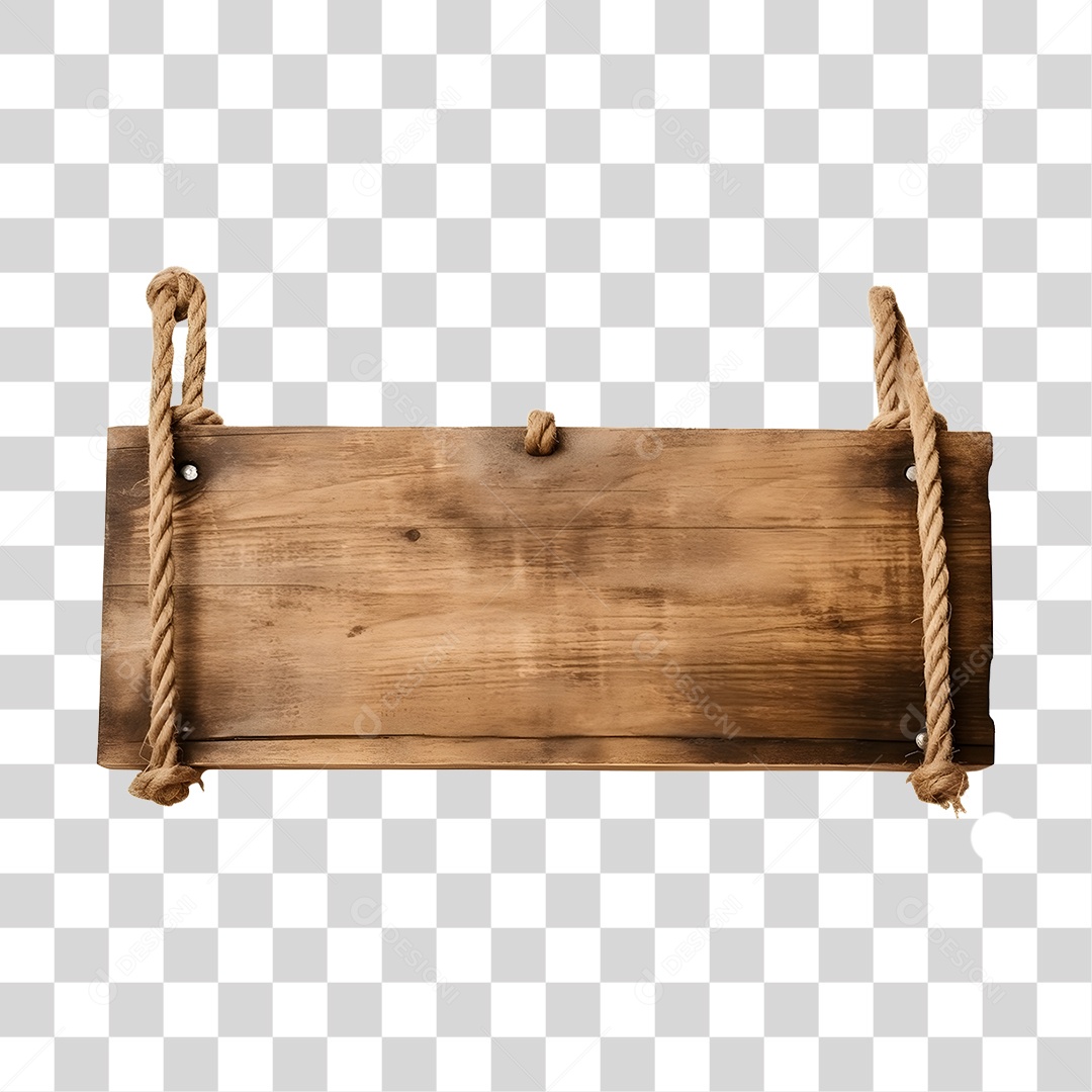 Placa De Madeira Elemento 3D Para Composição PNG Transparente