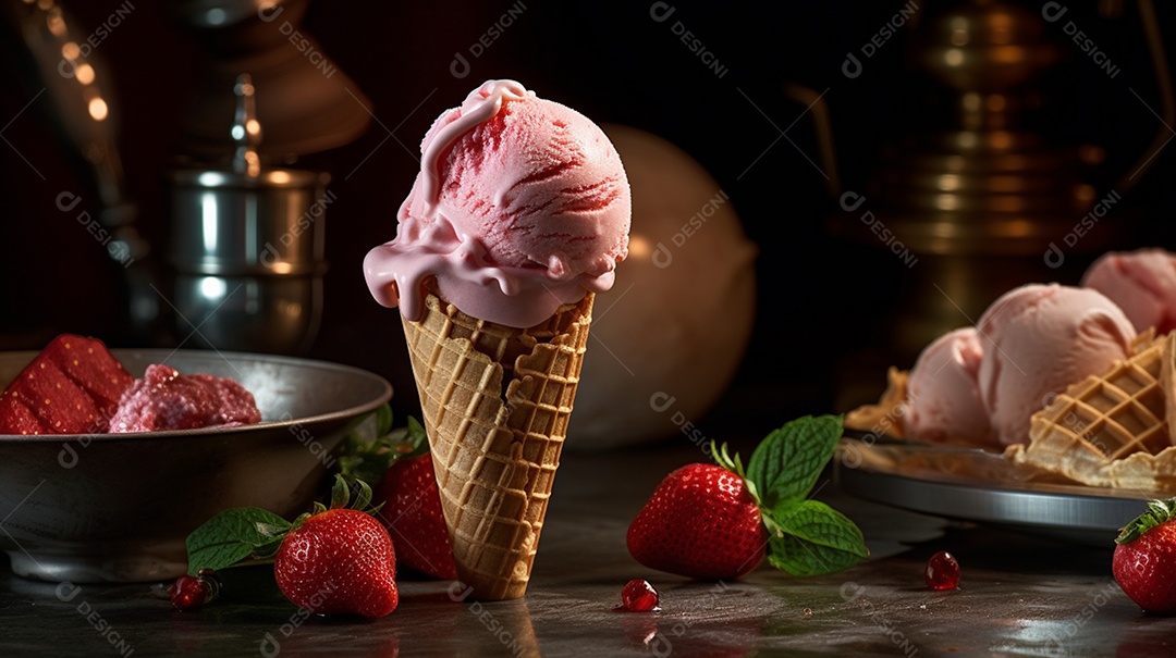 Casquinha saborosa sobre fundo isolado