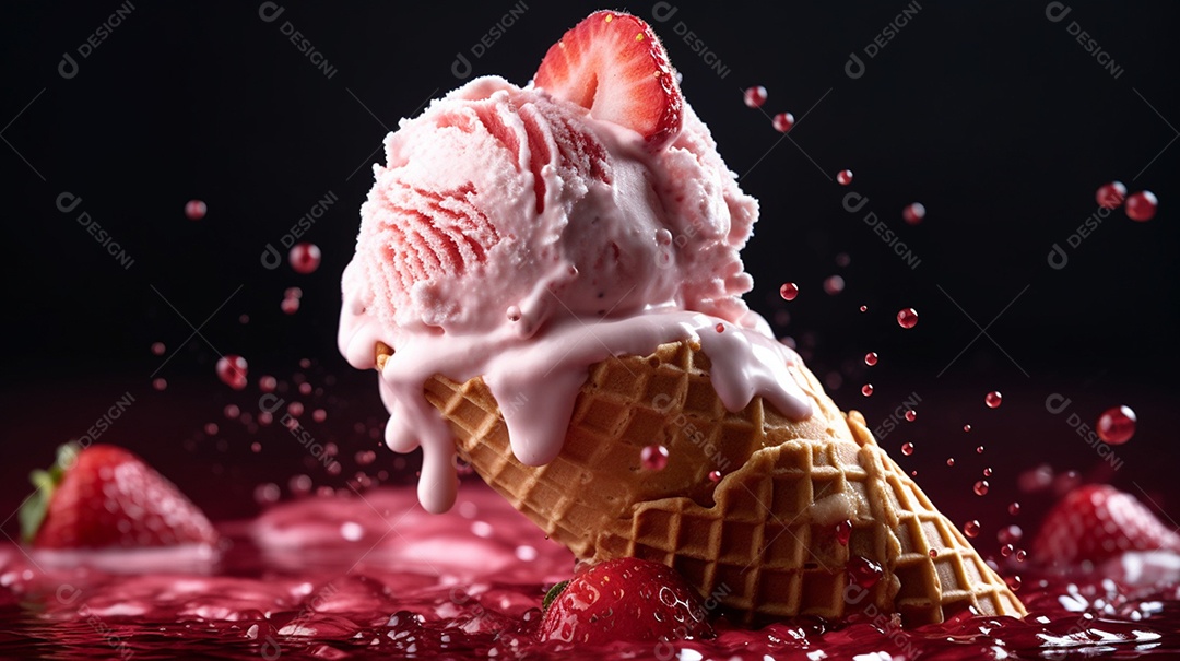 Casquinha saborosa sobre fundo isolado