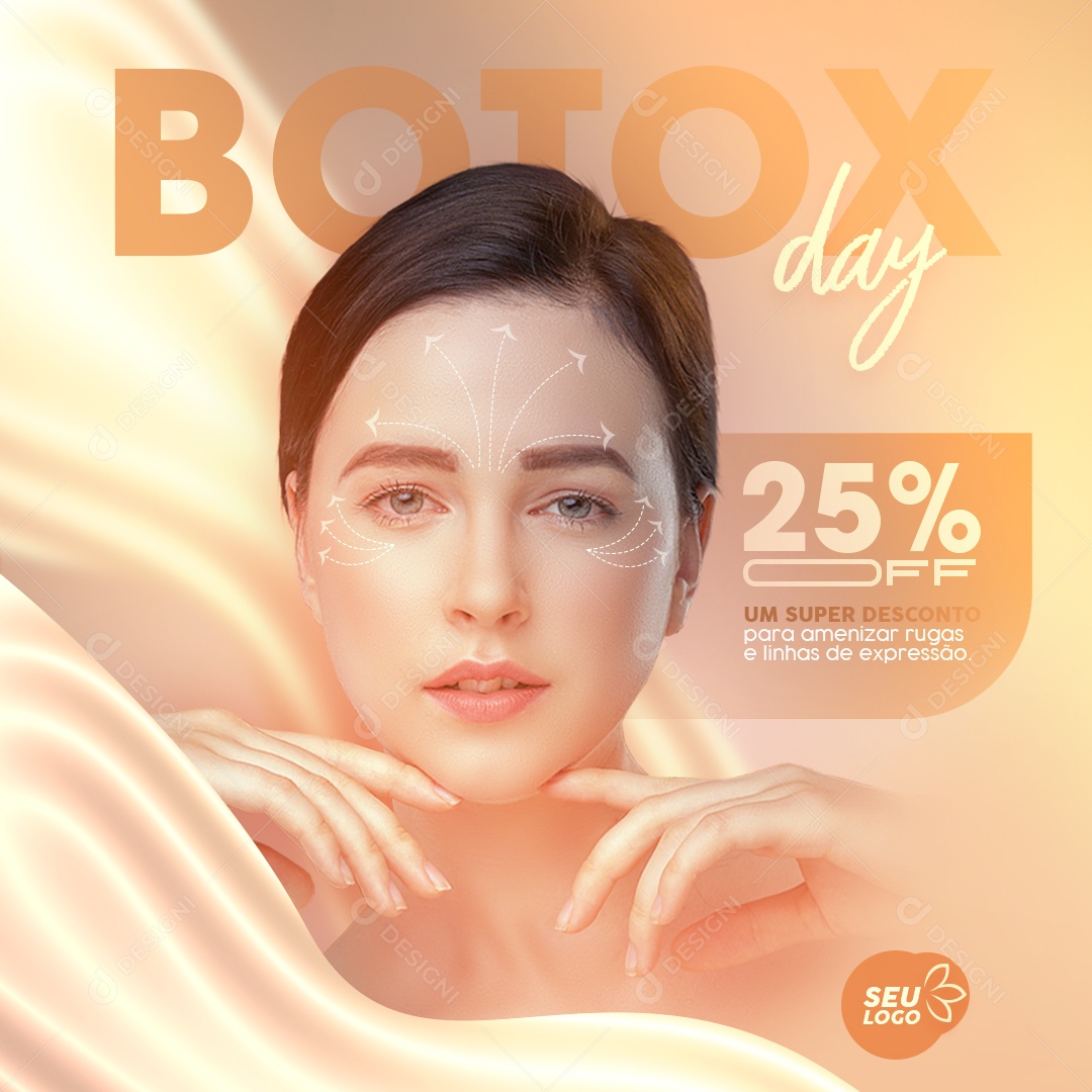 Botox Day Um Super Desconto Social Media PSD Editável