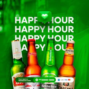 Happy Hour Cervejaria Social Media PSD Editável