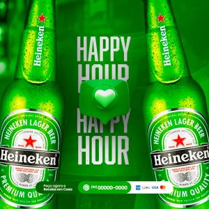 Happy Hour Cervejaria Social Media PSD Editável
