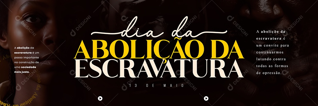 Dia da Abolição da Escravatura Carrossel 13 De Maio Social Media PSD Editável