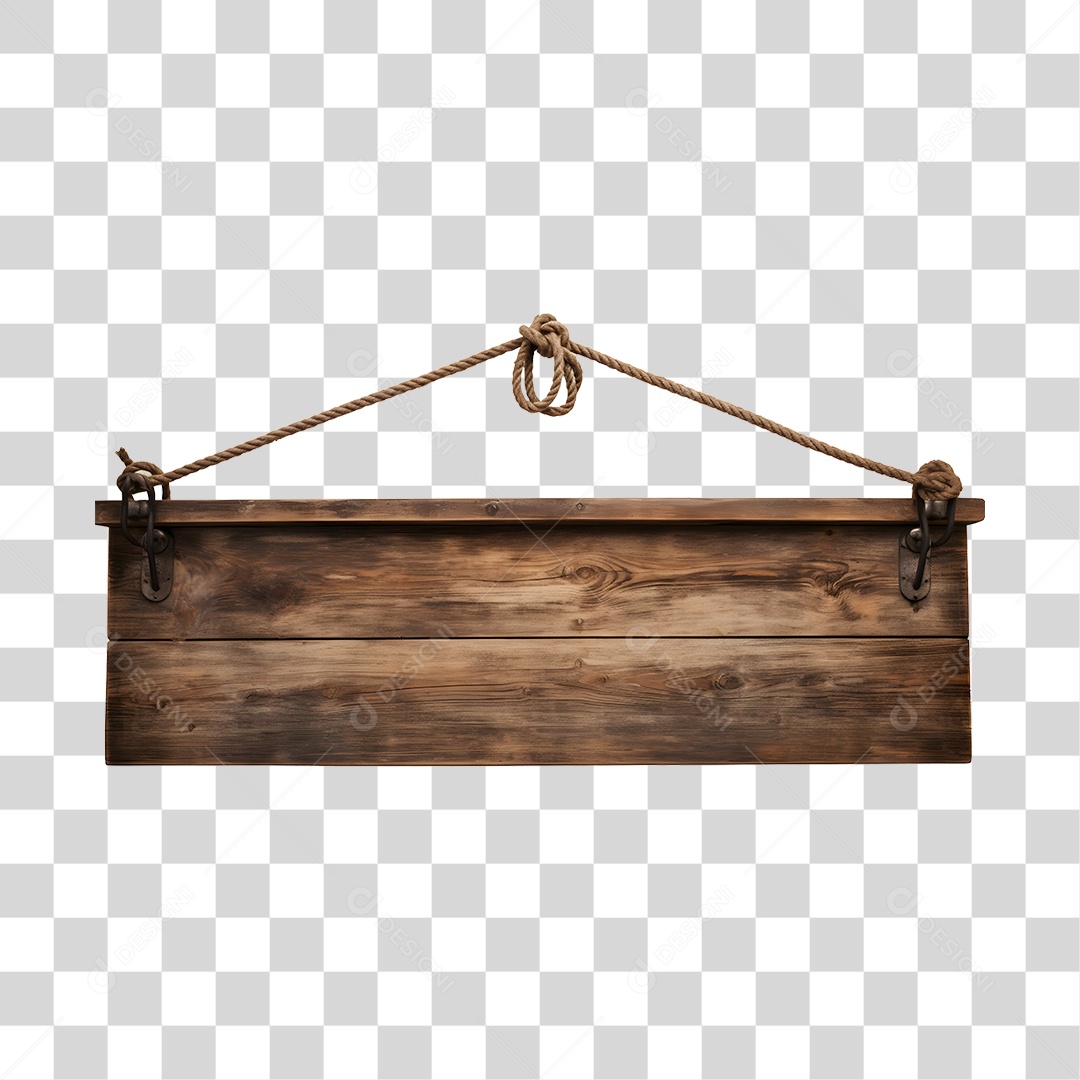 Placa De Madeira Elemento 3D Para Composição PNG Transparente