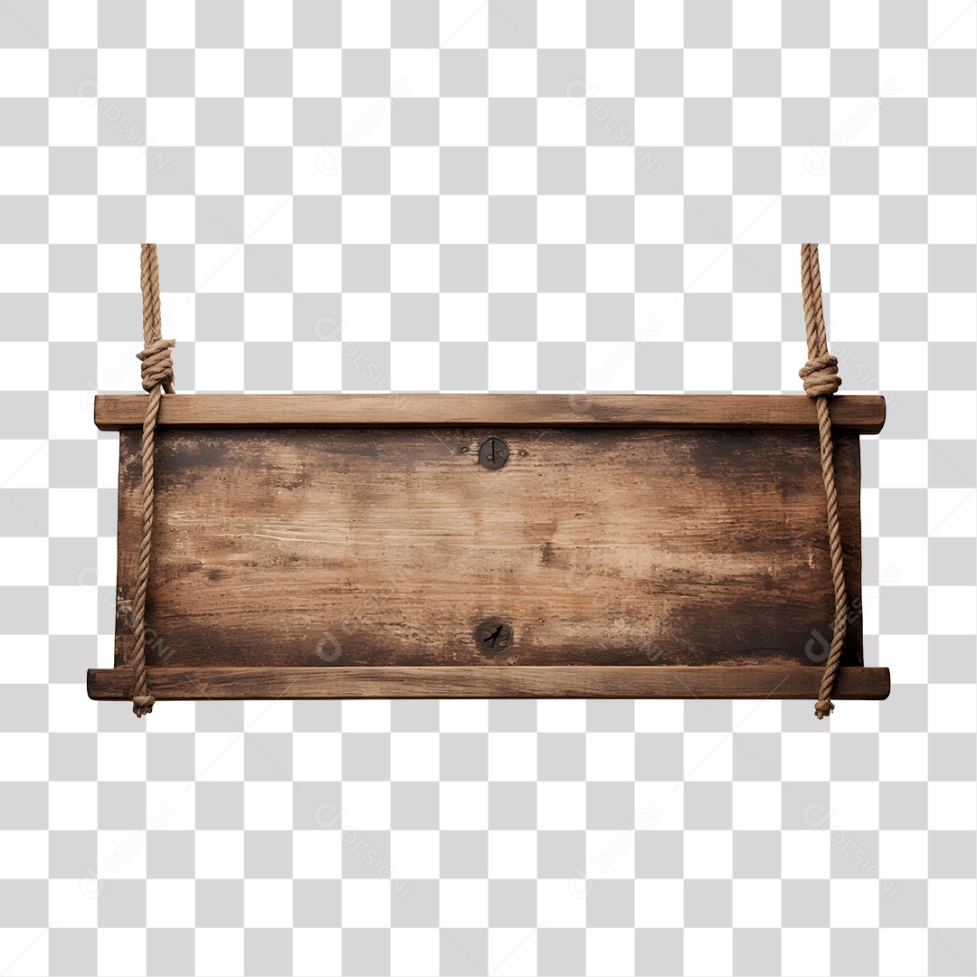 Placa De Madeira Elemento 3D Para Composição PNG Transparente