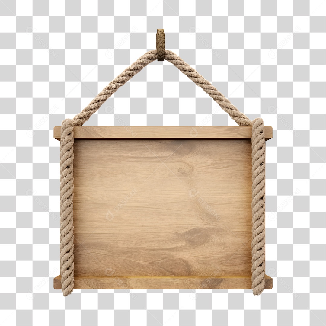 Placa De Madeira Elemento 3D Para Composição PNG Transparente