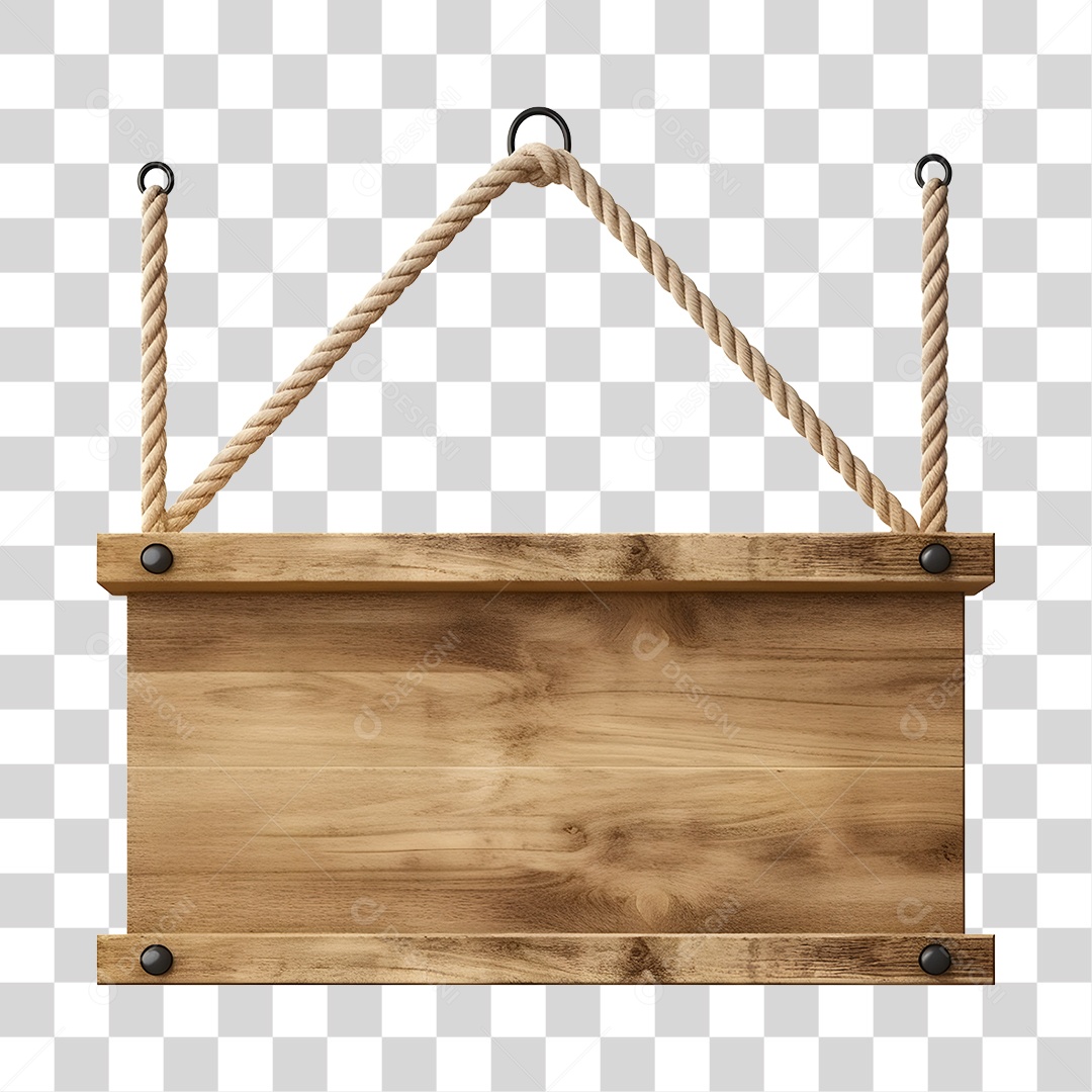 Placa De Madeira Elemento 3D Para Composição PNG Transparente