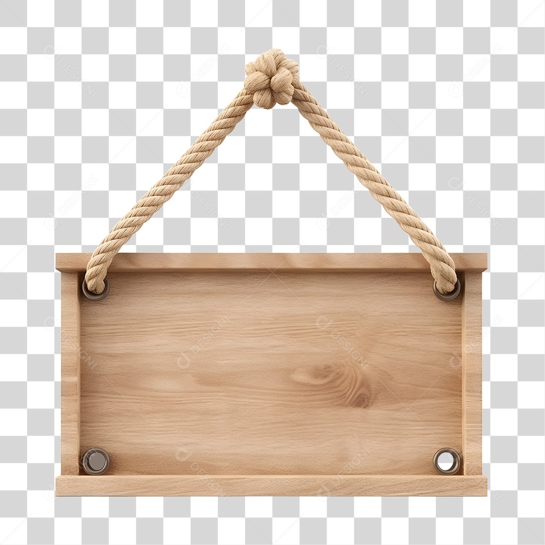 Placa De Madeira Elemento 3D Para Composição PNG Transparente