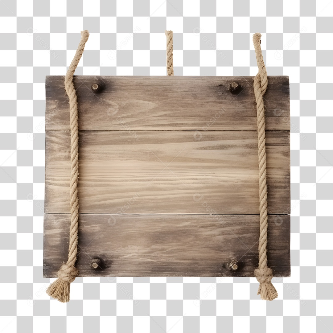 Placa De Madeira Elemento 3D Para Composição PNG Transparente
