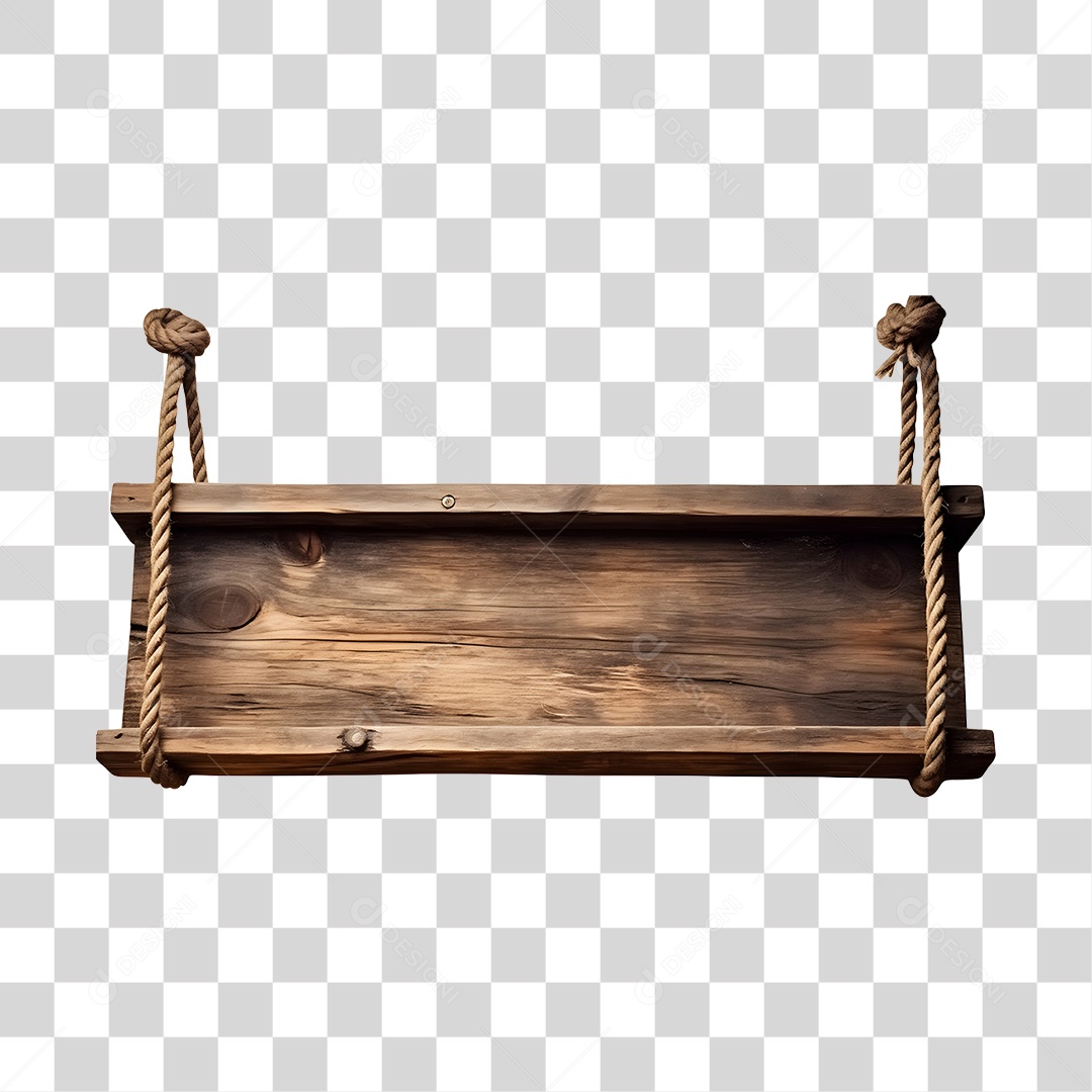 Placa De Madeira De São João Elemento 3D PNG Transparente