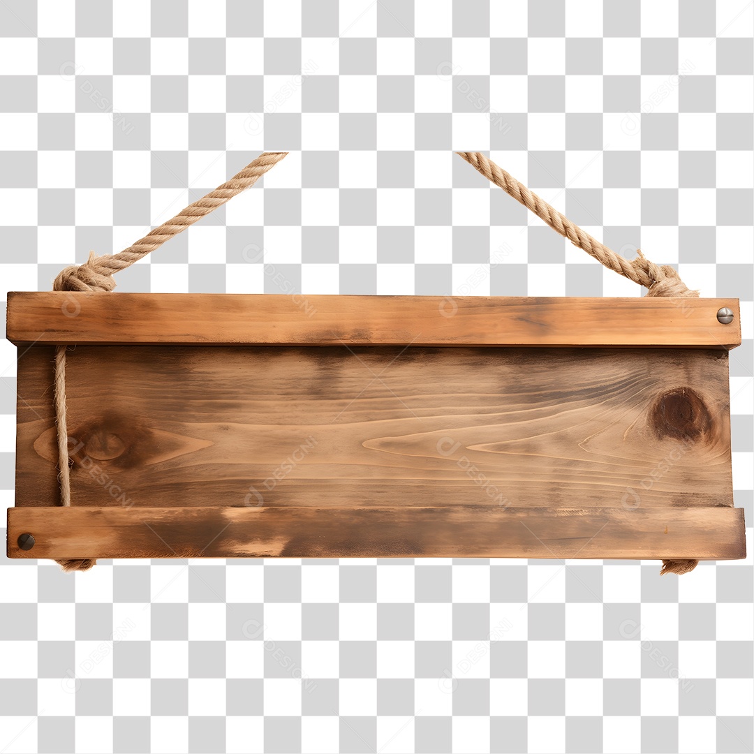 Placa De Madeira De São João Elemento 3D PNG Transparente