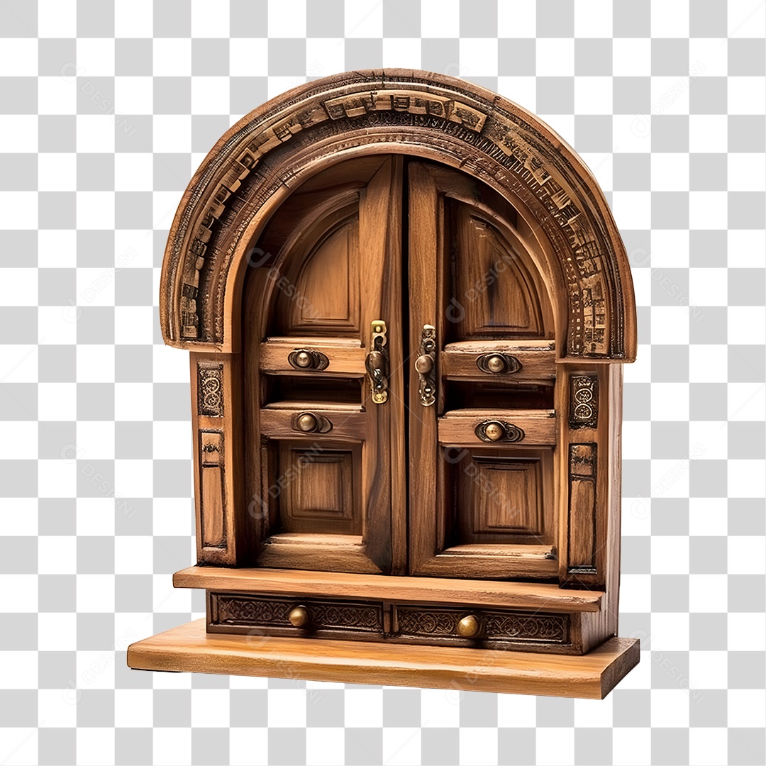 Painel De Madeira De São João Elemento 3D PNG Transparente