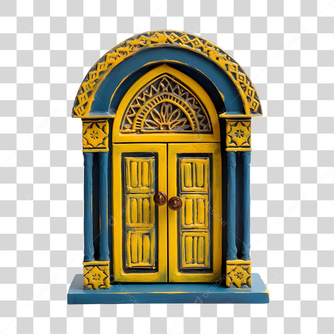 Painel De São João Decorado Elemento 3D PNG Transparente