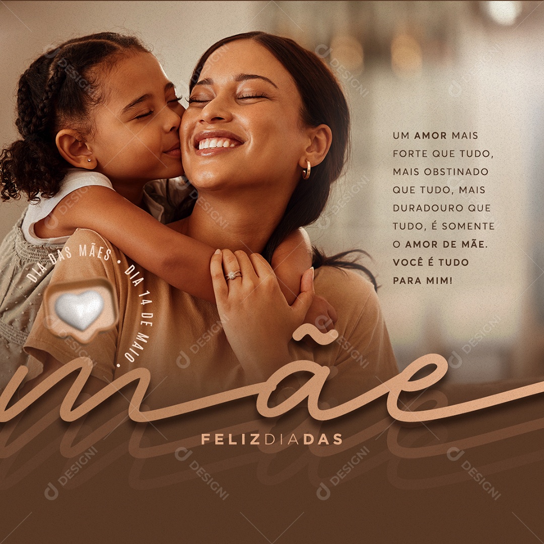 Feliz Dia Das Mães 14 de Maio Social Media PSD Editável