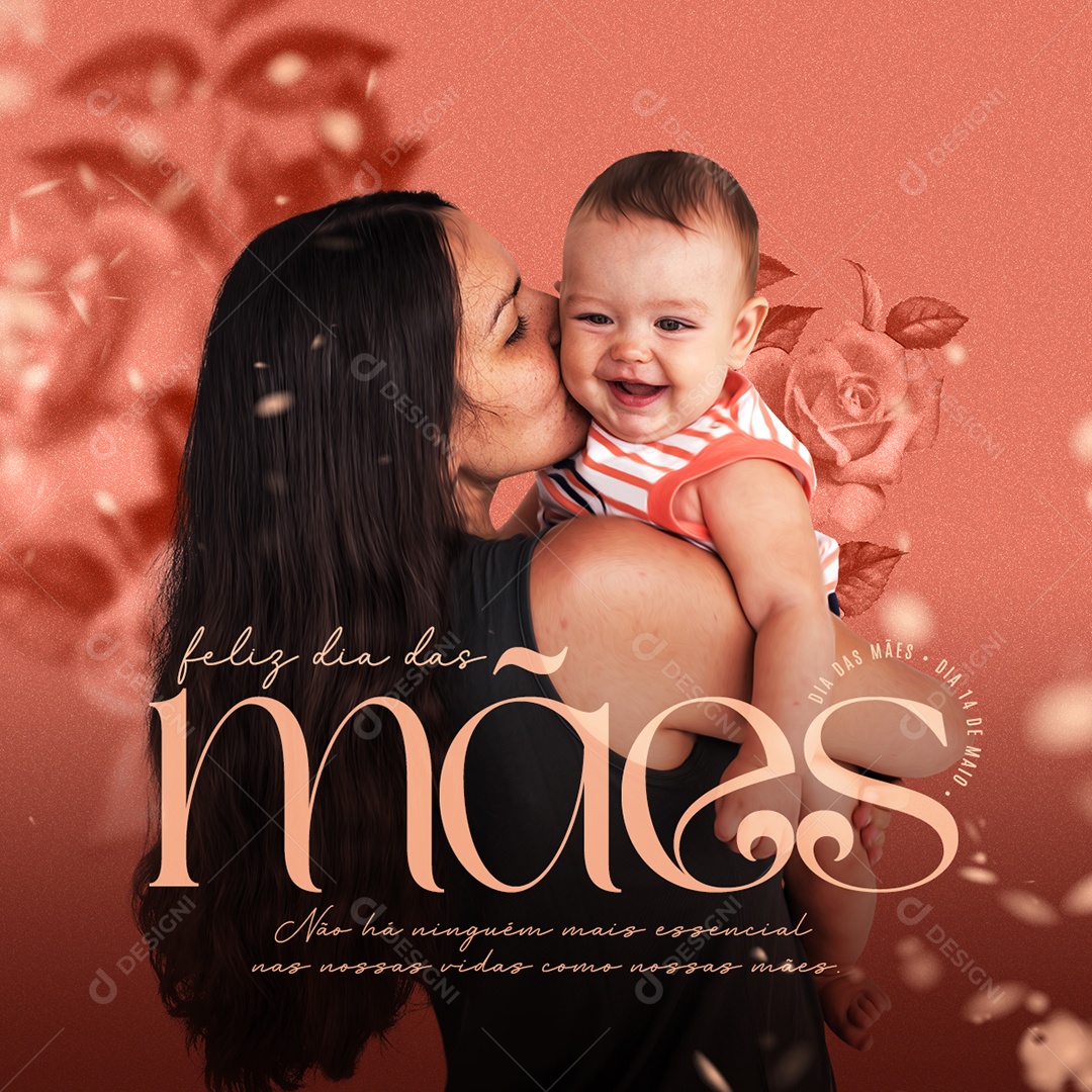 Feliz Dia Das Mães 14 de Maio Social Media PSD Editável