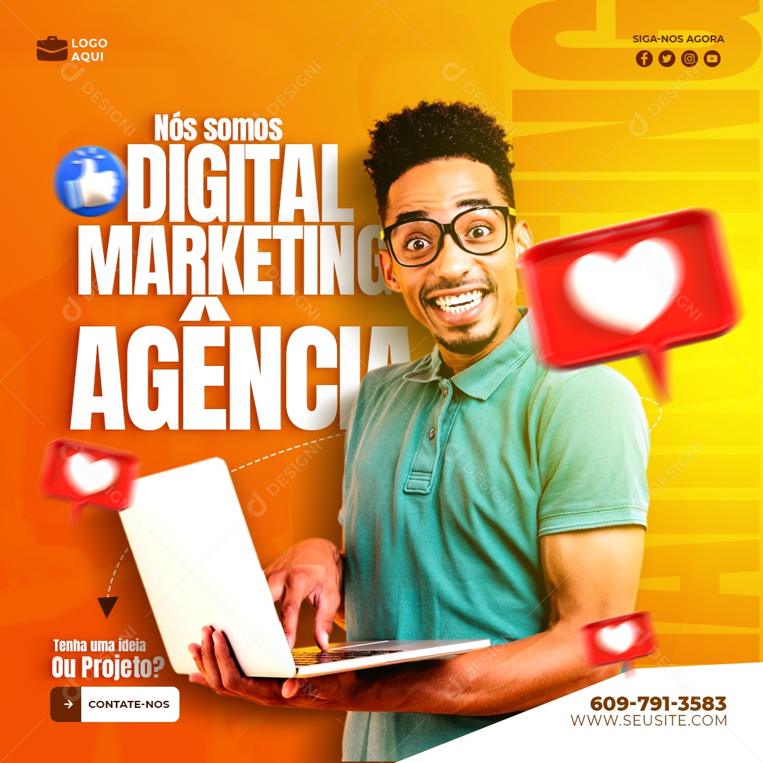 Nos Somos Marketing Digital Social Media PSD Editavel