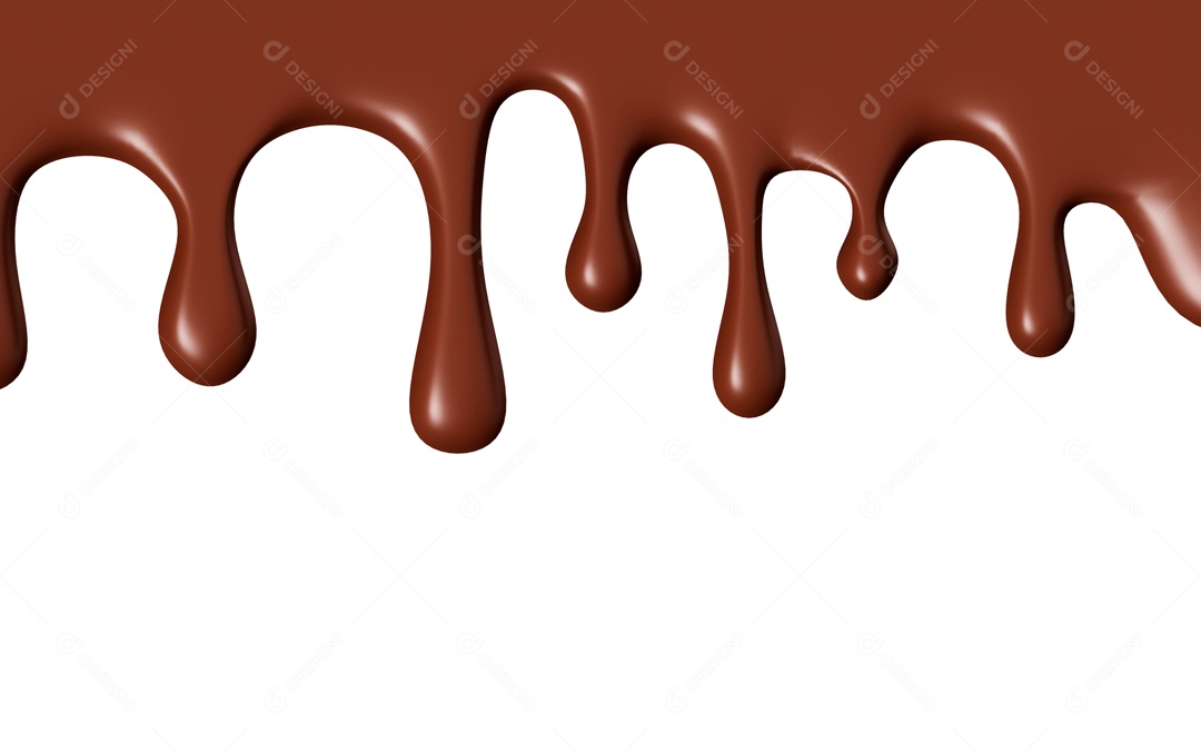 Splash De Chocolate  Elemento 3D Para Composição PSD