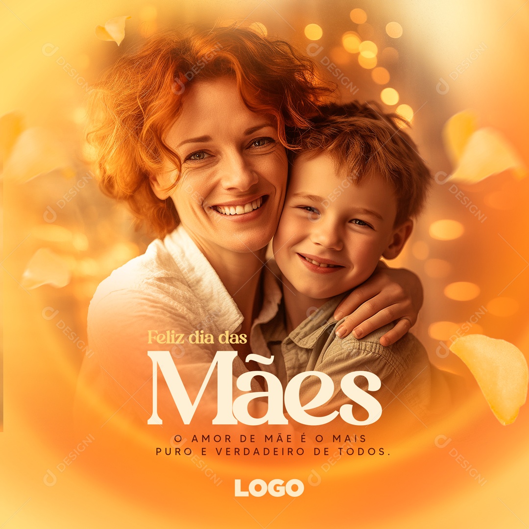 Feliz Dia Das Mães o Amor de Mãe é o Mais Puro e Verdadeiro de Todos Social Media PSD Editável