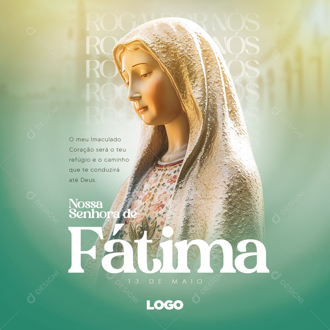 Dia De Nossa Senhora De Fátima 13 De Maio Social Media PSD Editável