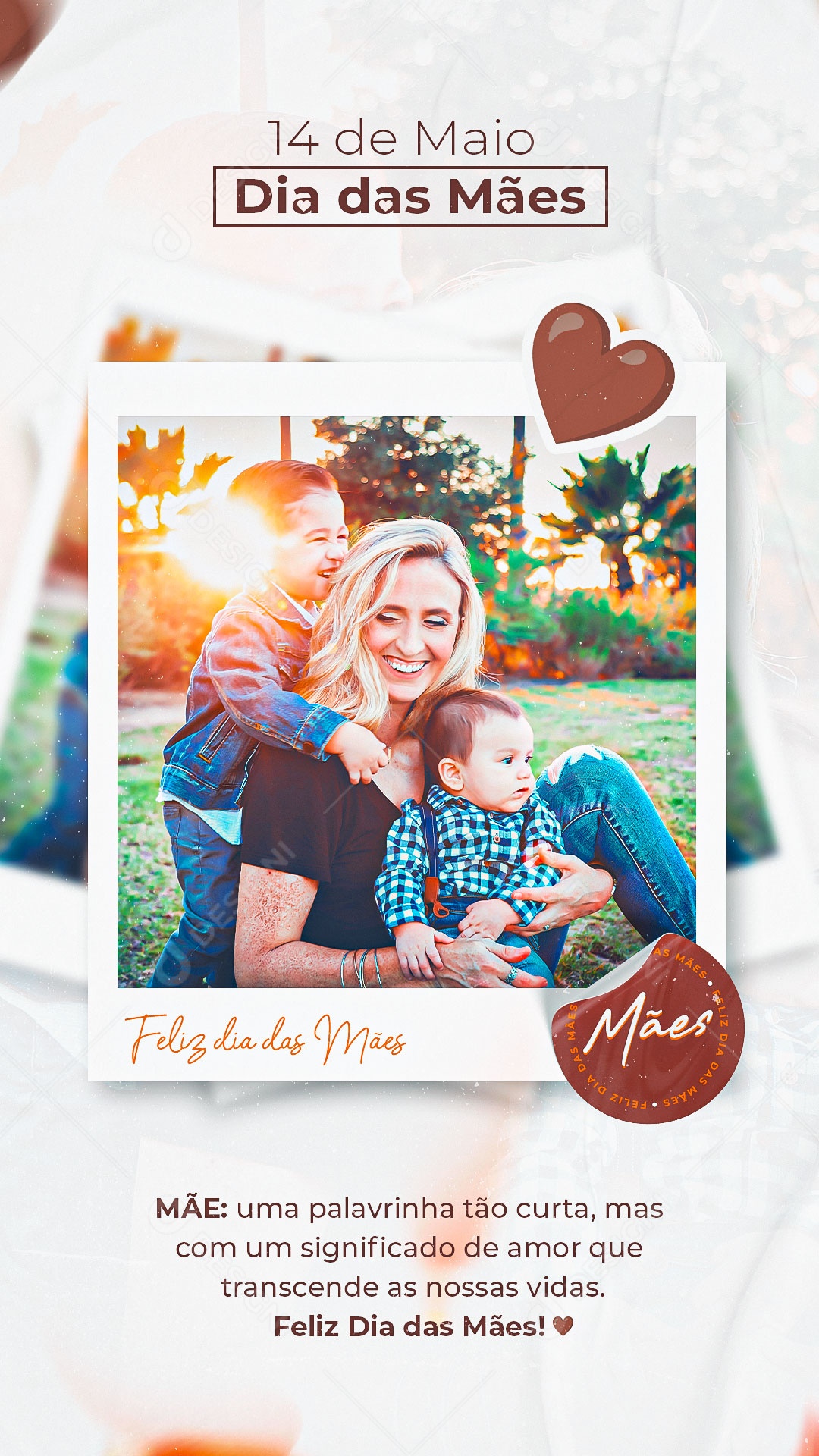 Social Media Story 14 De Maio Dia Das Mães Transcende As Nossas Vidas PSD Editavel