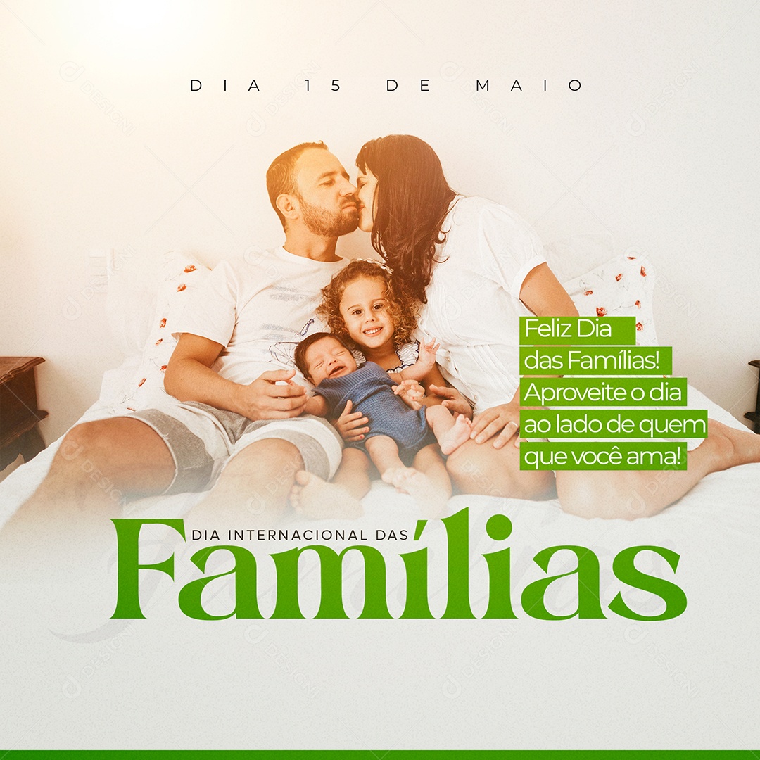Dia 15 De Maio Dia Internacional Da Família Lado De Quem Que Você Ama PSD Editável