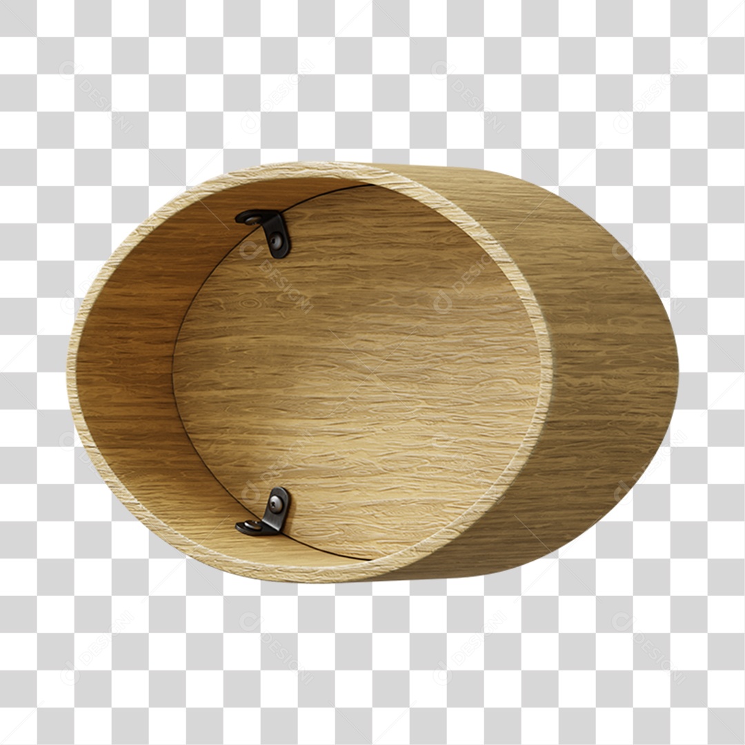 Elemento 3D De Madeira Para Composição PNG Transparente