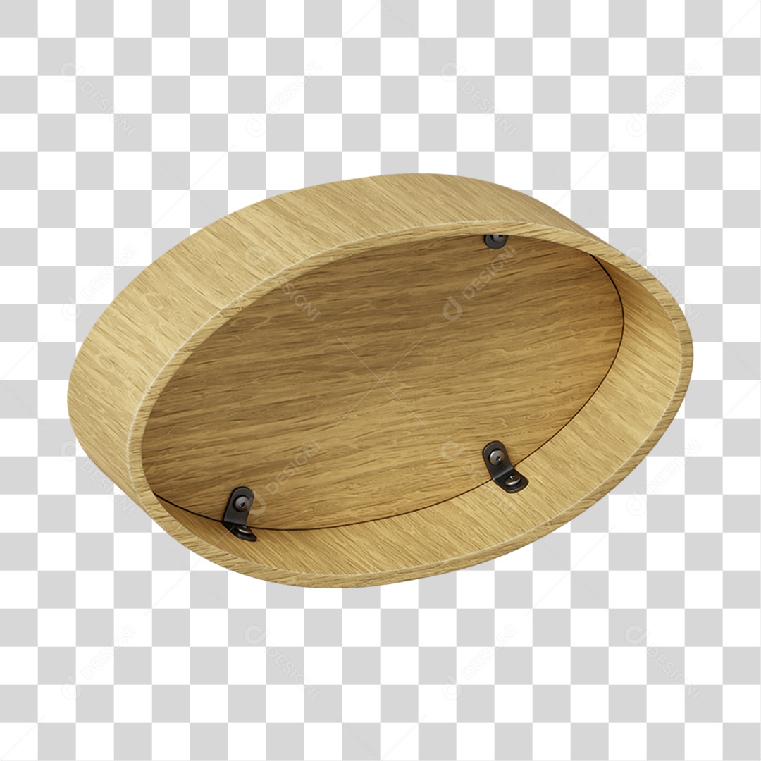 Elemento 3D De Madeira Para Composição PNG Transparente