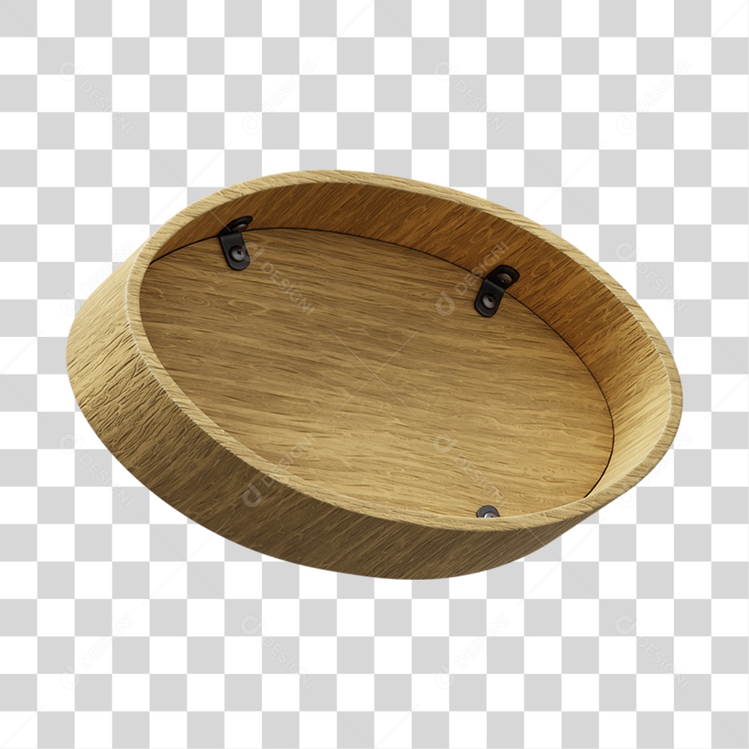 Elemento 3D De Madeira Para Composição PNG Transparente