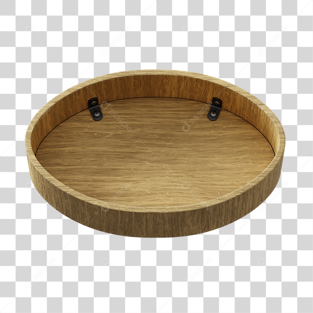 Elemento 3D De Madeira Para Composição PNG Transparente