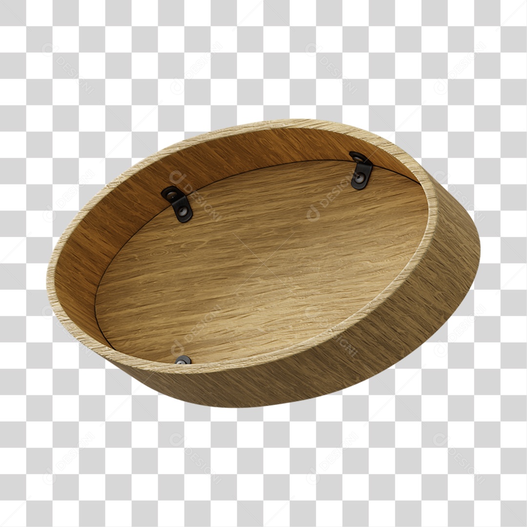 Elemento 3D De Madeira Para Composição PNG Transparente