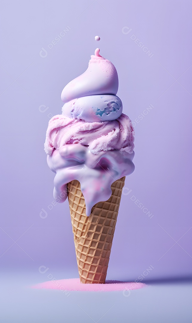 Casquinha De Sorvete Colorido