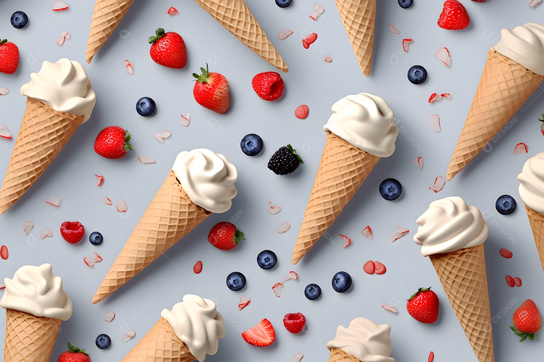 Varias Casquinhas Sorvete De Vários Sabores