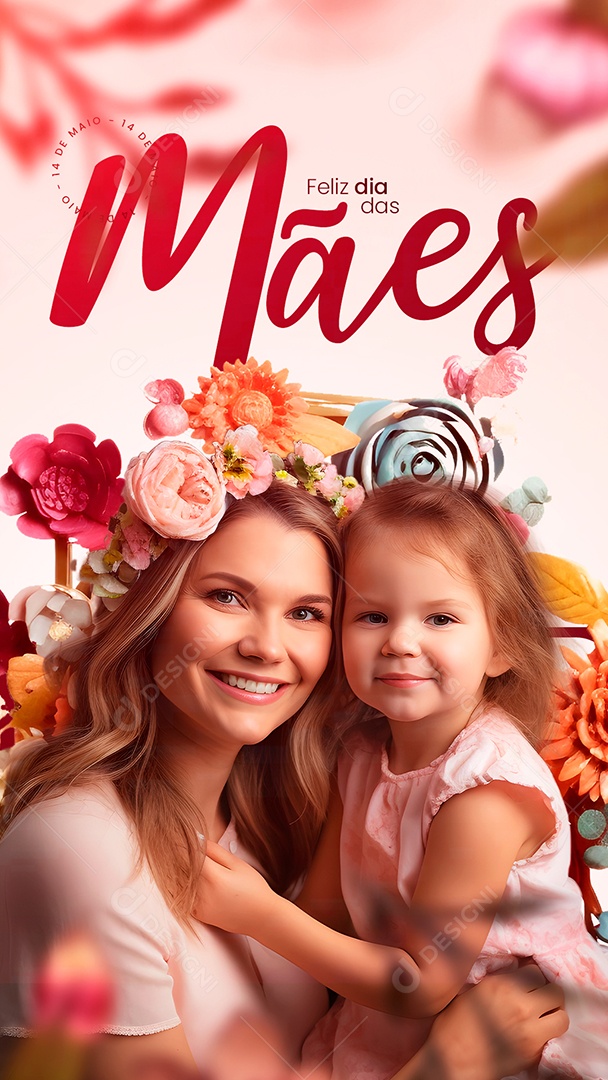 Story Feliz Dia Das Mães 14 De Maio Social Media PSD Editável