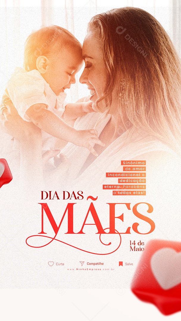 Story Sinônimo De Amor Incondicional 14 De Maio Dia Das Mães Social Media PSD Editável
