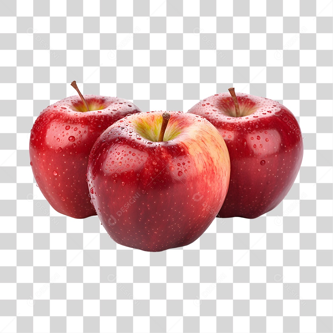 Maçãs fresca e maduras PNG Transparente