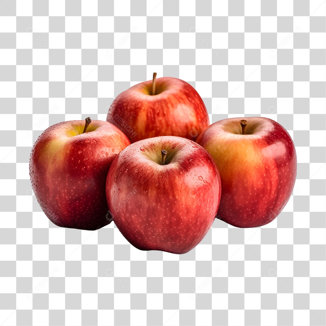 Maçãs fresca e maduras PNG Transparente