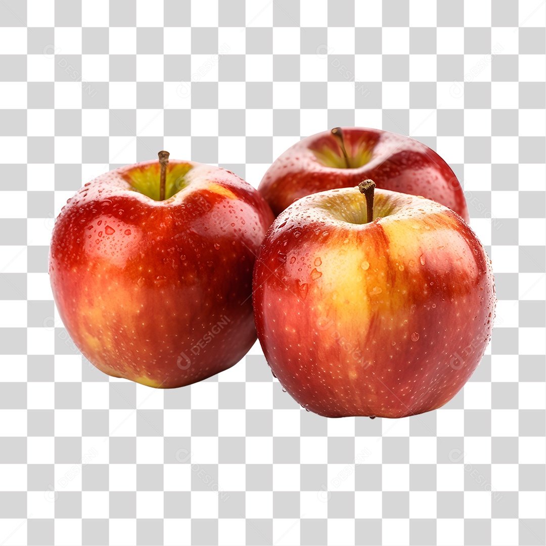 Maçãs fresca e maduras PNG Transparente