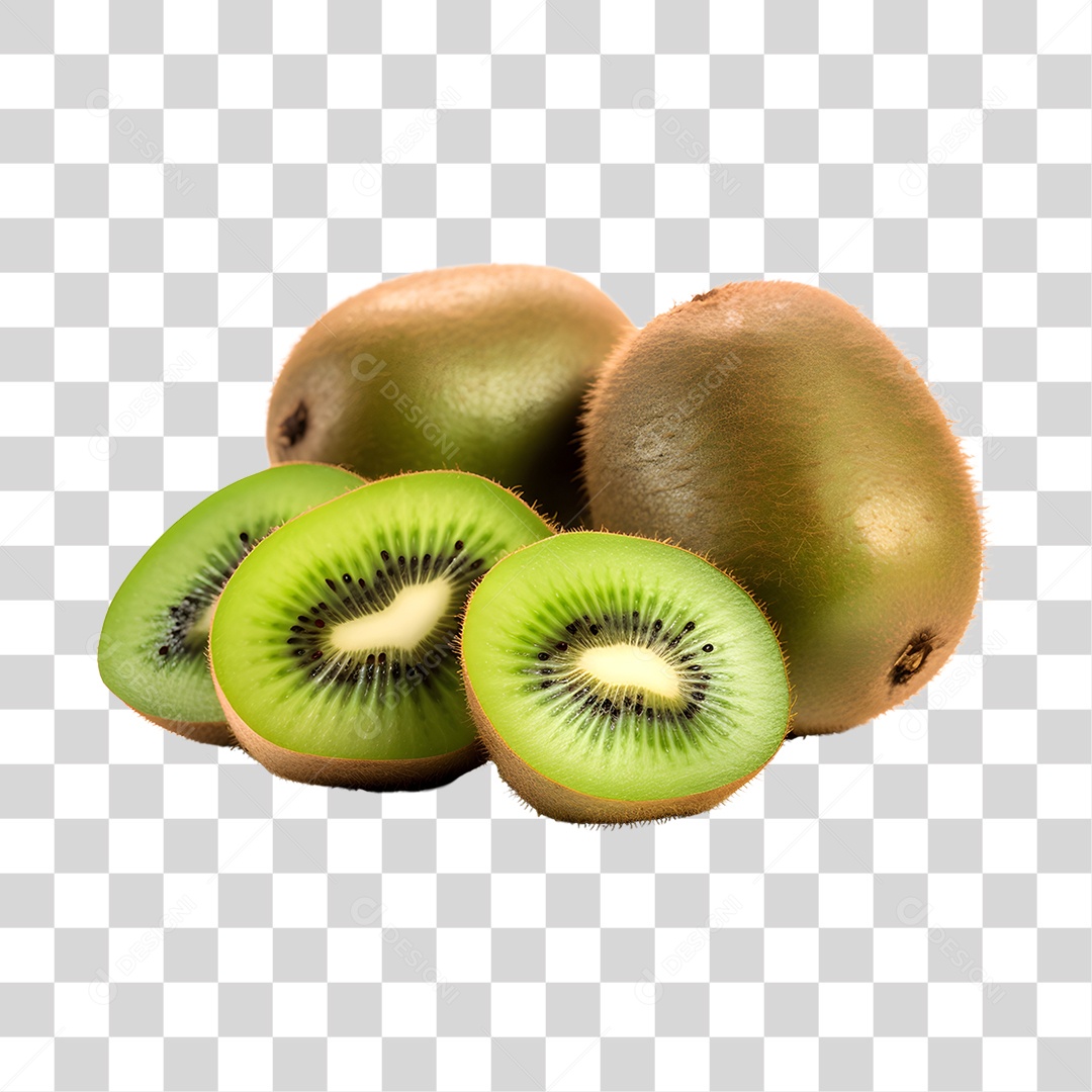 Kiwi Frescos e Maduros PNG Transparente